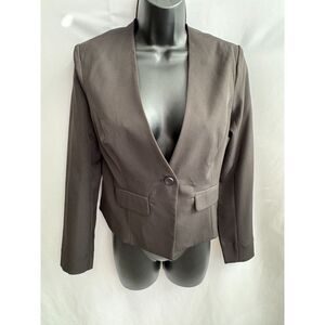 Michel New Black Classic Blazer Size S One Button Career Office Professional